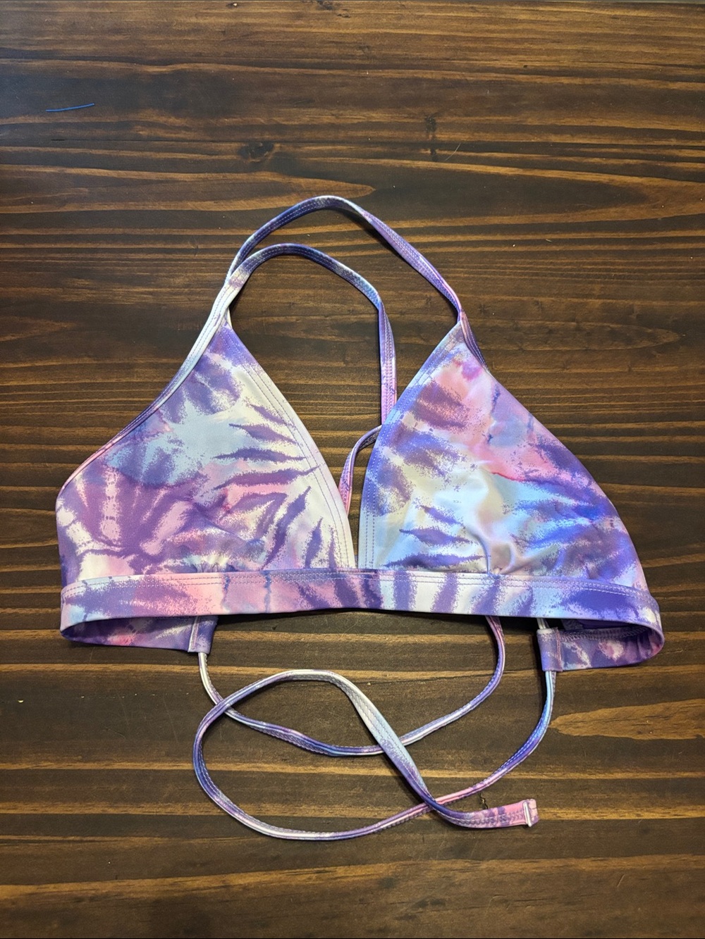 Jolyn Teresa Tie-Dye Purple Revolve Triangle Bikini Top Women’s medium